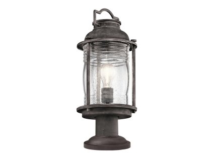 Venkovní retro lampa Kichler ASHLAND BAY M/1xE27/starý zinek