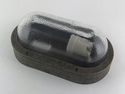 Mosazné vintage světlo BULKHEAD 44AMO/matná oxidace/1xE27/IP64
