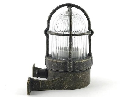 Industriální nástěnná lampa BOAT 43MO/oxidavaná mosaz/1xE27/IP64