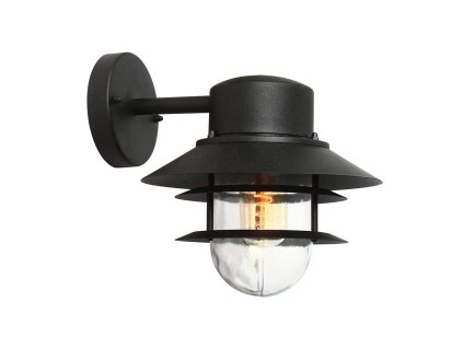 Elstead COPENHAGEN Black venkovní světlo na fasádu IP44/1xE27
