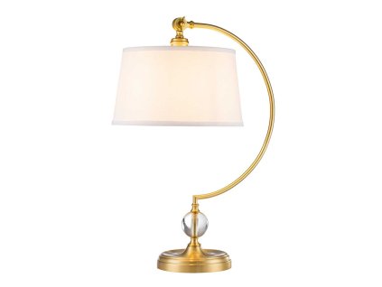 Quoizel JENKINS BB luxusní stolní lampa/broušená mosaz/1xE27