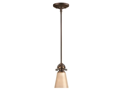 Lustr do retro kuchyně Elstead MAYFLOWER PA/rustikální bronz/1xE27