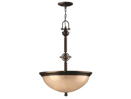 Luxusní retro lustr Elstead MAYFLOWER PC/rustikální bronz/3xE27