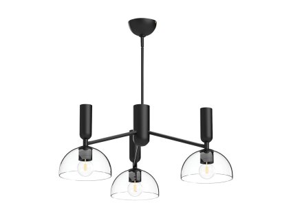 Designový lustr nad stůl Elstead JUDE 3-MB-CL černý/3xE27