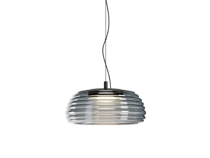 Redo ONDULA lustr do kuchyně - kouřové sklo LED 18W CCT 2700K/3000K