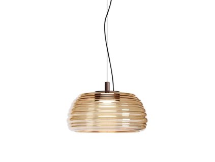 Redo ONDULA lustr do kuchyně - jantarové sklo LED 18W CCT 2700K/3000K