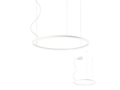 Redo Orbit lustr na lanku 01-1914/bílá barva/LED 55W/80cm/4000K