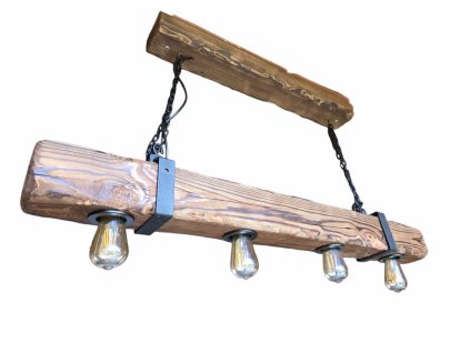 Lustr z trámu WOOD 120 cm 4xE27
