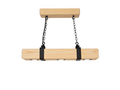 Lustr z trámu WOOD 70 cm 3xGU10 borovice