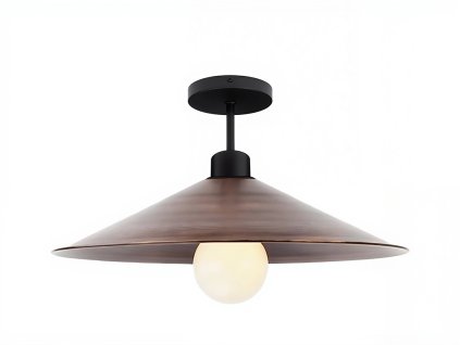 Rustikální stropní světlo LEO bronzová barva 43 cm 1×E27