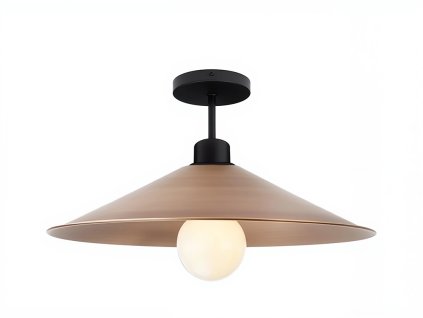 Rustikální stropní světlo LEO mosazná barva 43 cm 1×E27