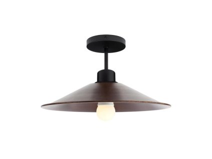 Rustikální stropní světlo LEO bronzová barva 30 cm 1×E27