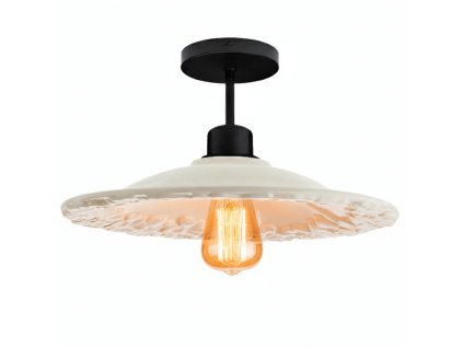 Rustikální stropní světlo LEO keramika 44 cm 1×E27