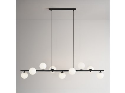 Lustr do obýváku FILO černá barva K-5853 9×G9/119 cm