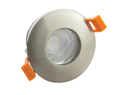 Bodovka do koupelny IP65 FIALE/GU10 stříbrná barva 84×52 mm