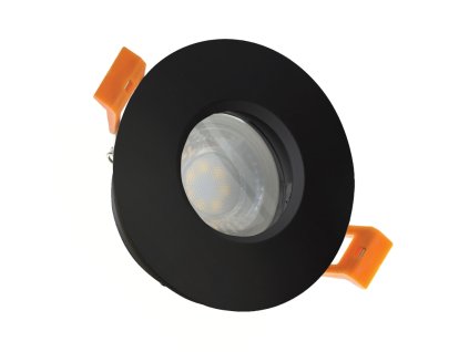 Bodovka do koupelny IP65 FIALE/GU10 černá barva 83×51 mm