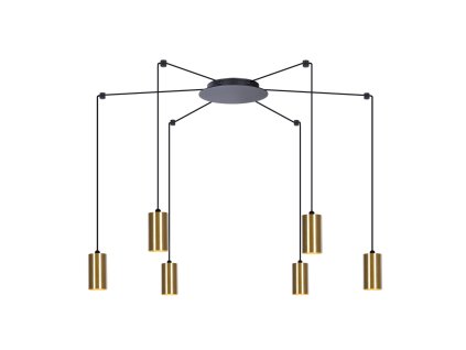 Lustr pavouk Kaja PUERTO 4893/6×bodovka GU10