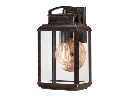 Venkovní nástěnná lampa Elstead BYRON M bronzová barva IP44/1×E27/37 cm