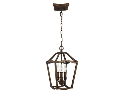 Lustr na řetězu Elstead YARMOUTH 3P stará mosaz