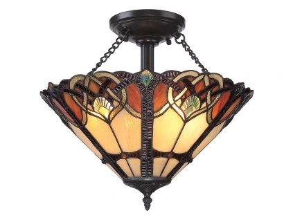 Stropní svítidlo Tiffany Elstead CAMBRIDGE 2xE27 41 cm