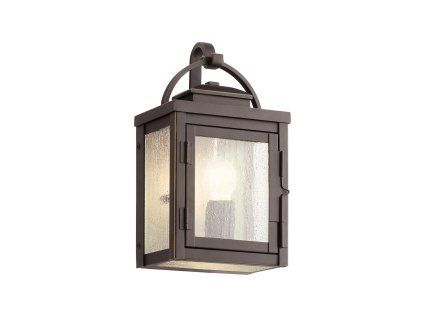 Venkovní lucerna Elstead CARLSON S IP44 1xE27 hnědá barva 28 cm