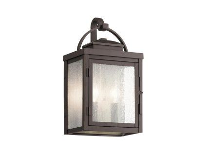 Venkovní lucerna Elstead CARLSON M IP44 1xE27 hnědá barva 37 cm