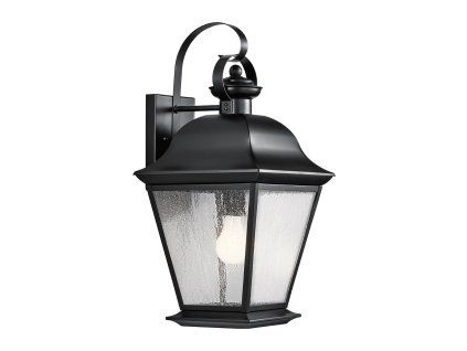 Venkovní nástěnná lucerna Elstead MOUNT VERNON L 50 cm černá barva IP44 1xE27