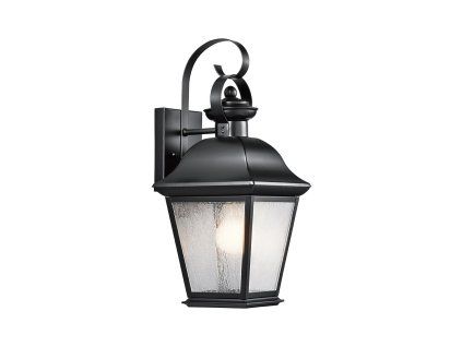 Venkovní lucerna na stěnu Elstead MOUNT VERNON M 43 cm černá barva IP44 1xE27