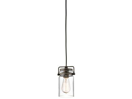 Závěsné svítidlo nad stůl Elstead Brinley 1x E27 retro bronz