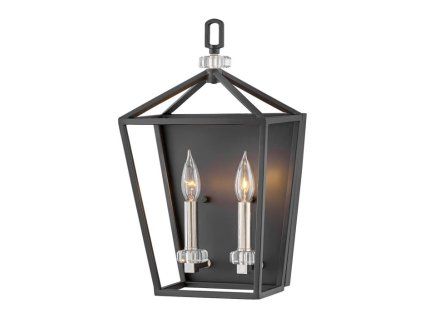 nástěnná lampa Quintiesse Stinson černá 2x E14