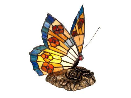 Tiffany lampa motýl Elstead QZ-OBUTTERFLY