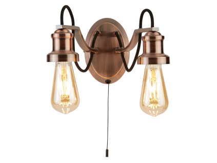 Vintage svítidlo na stěnu Searchlight OLIVIA 1062-2CU
