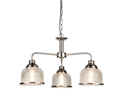 Závěsné retro svítidlo Searchlight BISTRO 1683-3SS