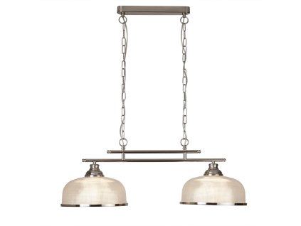 Závěsné retro svítidlo Searchlight BISTRO 3592-2SS