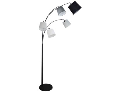 Černá stojací lampa do obýváku FOGGY