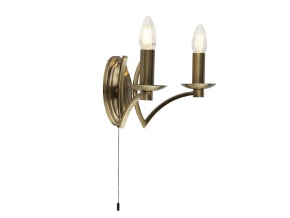 Designově nástěnné svítidlo Searchlight Ascot 41312-2AB