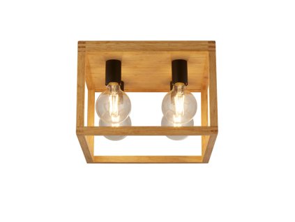 Dřevěné stropní svítidlo SQUARE 54742-4NA