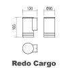 Venkovní nástěnné světlo na fasádu Redo CARGO/1x GU10