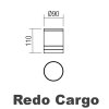 Venkovní stropní svítidlo Redo CARGO/1x GU10/IP54