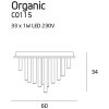 Stropní LED osvětlení MAXlight ORGANIC C0115