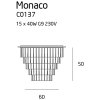 Designové stropní osvětlení MAXlight MONACO C0137