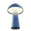 Nabíjecí stolní lampa s IP44 - modrá