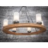 Rustikální lustr Wood DT-K-70-6K