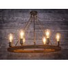 Rustikální lustr Wood DT-K-70-6Z