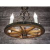 Rustikální lustr kolo DT-Ko-50-5