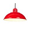 Červený retro lustr FRANKLIN-P-RED