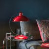Červená lampa retro FRANKLIN RED