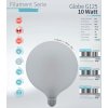 Matná LED žárovka Globe 10W