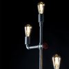 Steampunk stojací lampa z trubek AMARCORD