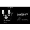 Nástěnná lampa Faneurope I-ANGEL-AP2